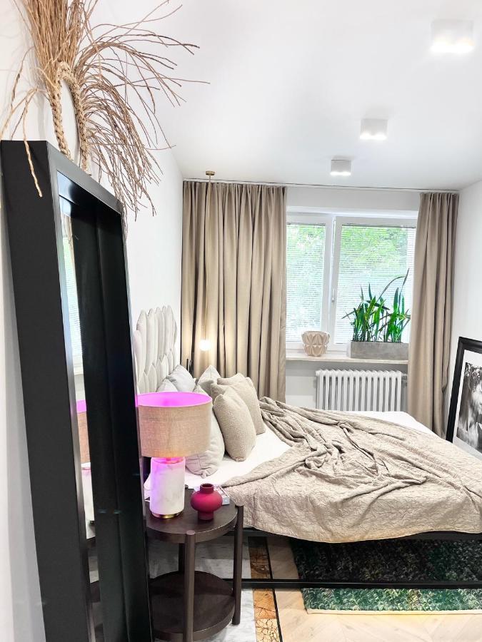 Design+LUXUS Apartment im Zentrum! +Netflix Warschau Exterior foto
