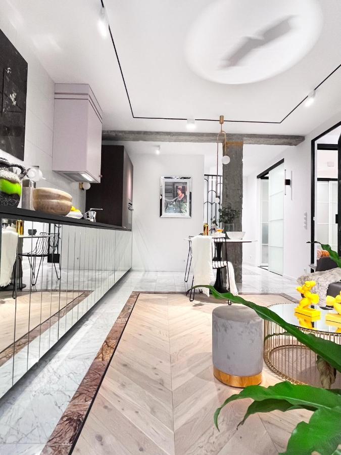 Design+LUXUS Apartment im Zentrum! +Netflix Warschau Exterior foto