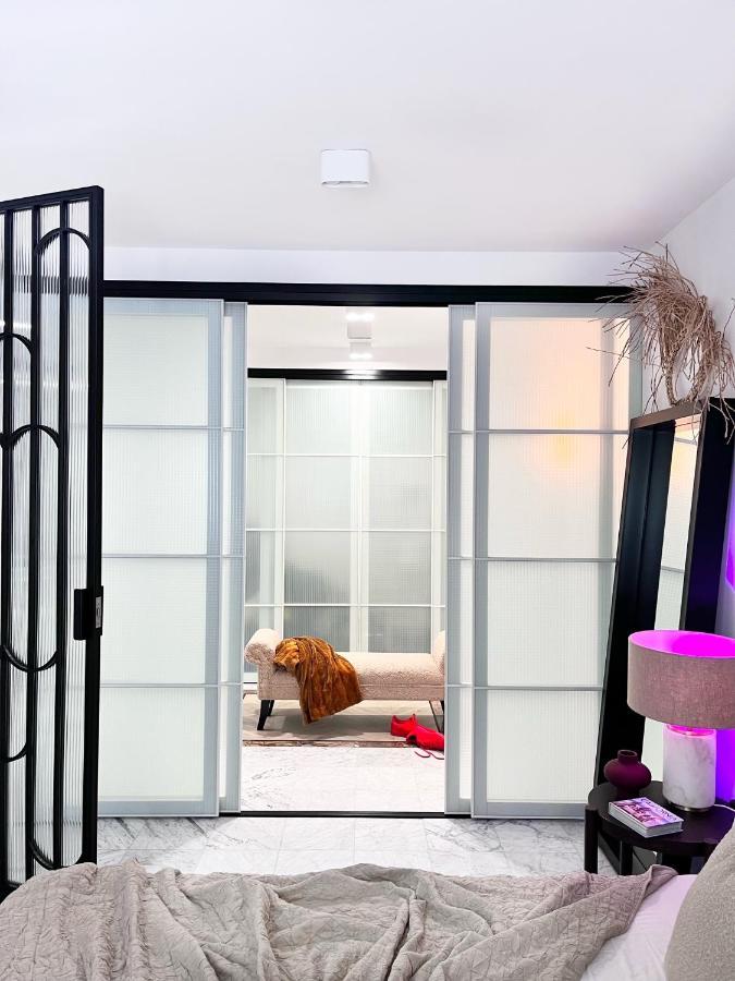 Design+LUXUS Apartment im Zentrum! +Netflix Warschau Exterior foto