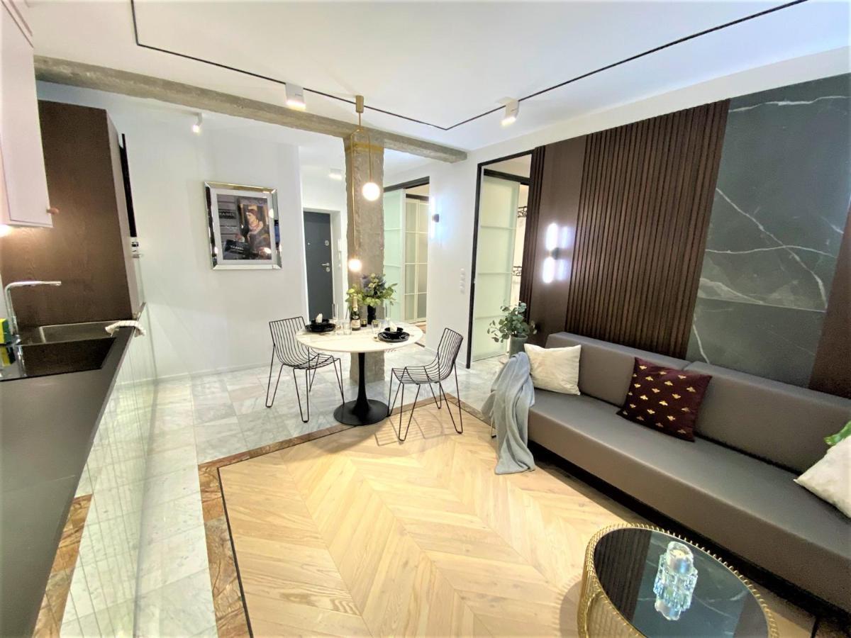 Design+LUXUS Apartment im Zentrum! +Netflix Warschau Exterior foto